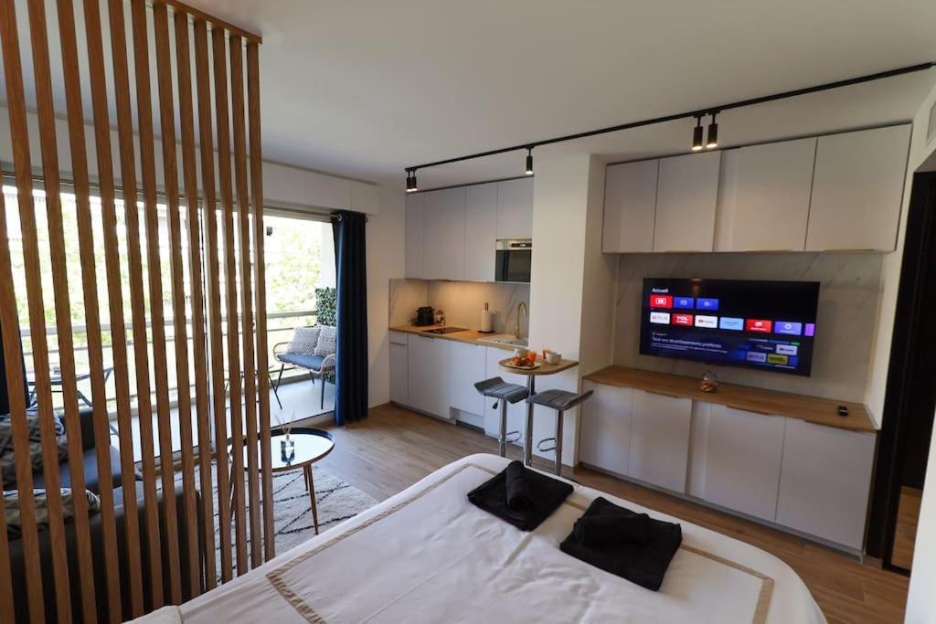 Cosy Appartement, Centre-Ville Cannes, Terrasse, Clim Extérieur photo